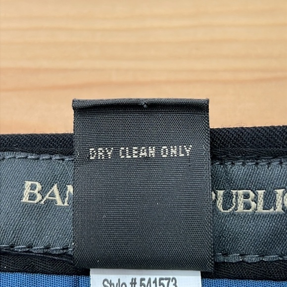 Banana Republic Men’s Wool Dress Pants Black Sz 36/34 Business Dressy Office EUC - Picture 8 of 10